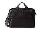 Tumi Organizer Portfolio Brief, Black Leather-Alpha 2, One Size - Brand New