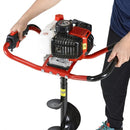 G 52CC PETROL EARTH AUGER 3 AUGER BITS Ø 100/150/200MM* LENGTH 800MM -RED/BLACK - Brand New