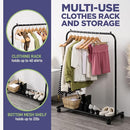 Lifemaster Alloy Steel Clothes Rack Pack of 1 VERSATILE LNCOATRA - BLACK - Like New
