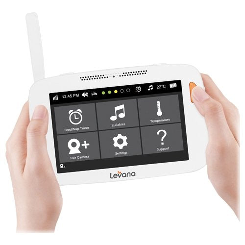 LEVANA MYLO & WILLOW 5” TOUCHSCREEN PTZ VIDEO BABY MONITOR - 2 cameras - Like New