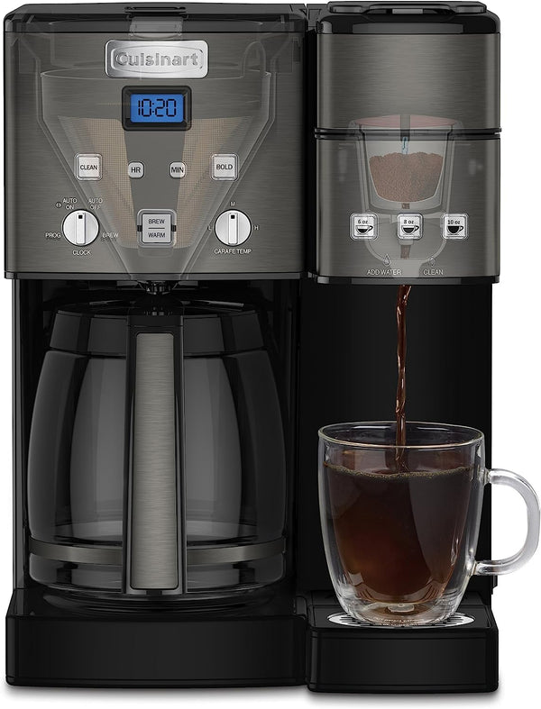 Cuisinart SS-15BKSFR 12 Cup Coffeemaker Brewer Coffemaker/Single-Serve - BLACK - Like New