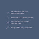 BRONDELL FRESH SPA ADJUSTABLE BIDET ATTACHMENT FSA-15 TOILET SEATS - WHITE - Like New