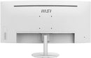 MSI PRO MP341CQW 34" CLASS UW-QHD CURVED SCREEN LCD MONITOR - WHITE - Like New