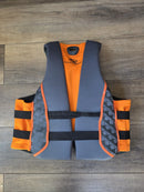 STEARNS NEOPRENE MENS LIFE JACKET WAKEBOARD VEST ORANGE - SIZE: MEN 2XL - Like New