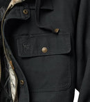LEGENDARY WHITETAILS MENS CANVAS HOODED HEAVY JACKET, 1057 M - BLACK - Like New