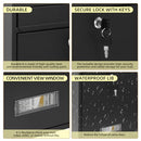 DIGGOO MAILBOXES FOR OUTSIDE WALL MOUNT LOCKING MAILBOX - BLACK KEY LOCK - Like New