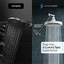 SPARKPOD 6" ROUND RAIN SHOWER HEAD WITH 16" SHOWER ARM - X001PI9585/ARM - CHROME - Like New