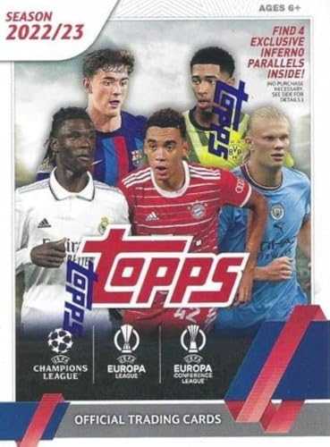 TOPPS 2022-23 UEFA CLUB COMPETITIONS SOCCER BLASTER BOX 42 CARDS 113081 - NEW - Brand New