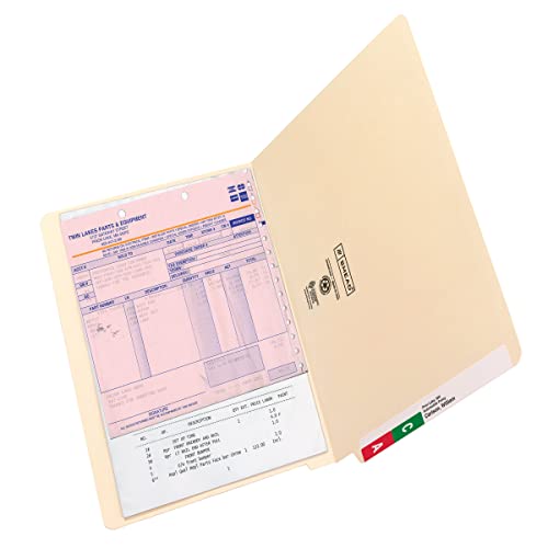Smead End Tab File Folder Shelf-Master Reinforced Straight-Cut - 27110 - Manila - Brand New