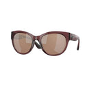 COSTA DEL MAR MAYA WOMAN SUNGLASSES - SHINY URCHIN CRYSTAL/COPPER - 55 mm - Like New