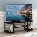 FURINNO Turn-S-Tube Wide TV Entertainment Center 11058EX/BK - Espresso/Black - Like New