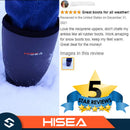 HISEA MEN WATERPROOF RAIN BOOTS RUBBER NEOPRENE - SIZE: 9 - CAMOUFLAGE/BLACK - Like New