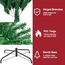 7Ft Artificial Holiday Christmas Tree with 1000 Branch Tips B0CL43QRLC - Green - Brand New