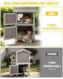 Cat House Outdoor Feral Cat Enclosure Weatherproof Warm Kitty Shelter - NEW - Brand New