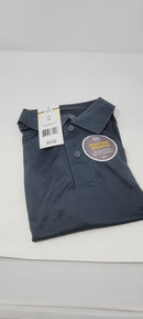 KICK START GEAR MEN'S DRY FIT MOISTURE-WICKING POLO SHIRT - SIZE: MEN M - GRAY - Brand New