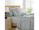 KATHY IRELAND 1000 THREAD COUNT EGYPTIAN 6-PIECE SET QUEEN - PLATINUM SILVER - Brand New