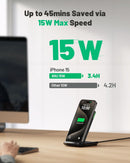 INIU Wireless Charger, 15W Fast Qi Wireless Charging Station WI-211 - Black Like New