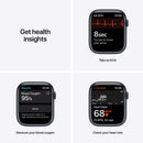 APPLE WATCH SERIES 7 GPS 45MM MIDNIGHT ALUMINUM CASE WITH MIDNIGHT BAND - Like New