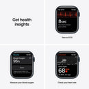 For Parts: APPLE WATCH 7 GPS 45MM MIDNIGHT ALUM CASE MIDNIGHT SPORTS - PHYSICAL DAMAGED