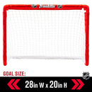 FRANKLIN SPORTS NHL KIDS MINI + KNEE HOCKEY GOAL SET OF 2 - RED - Like New