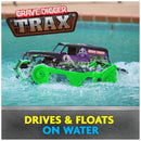 Monster Jam Grave Digger Trax All-Terrain RC Toy Truck 1:15 Scale Green - Brand New