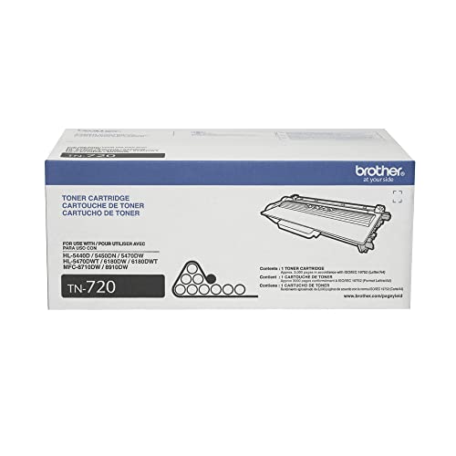 Brother Printer TN720 Toner Cartridge Black - Brand New