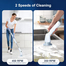 LABIGO Electric Spin Scrubber LA4 Pro Dual Speed, Display, 6 Replacement - White - Like New