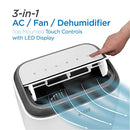 COMMERCIAL COOL CPT06WB AIR CONDITIONER CONTROL PORTABLE AC, 10000 BTU, WHITE - Like New