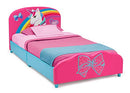 DELTA CHILDREN UPHOLSTERED TWIN BED, JOJO SIWA BB81440JS-1126 - PINK - Like New