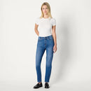 AMAZON ESSENTIALS WOMEN'S HIGH-RISE STRAIGHT JEAN - SIZE: WOMEN 4 - MEDIUM BLUE - Brand New