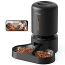 PETLIBRO AUTOMATIC CAT FEEDER CAMERA FOR TWO CATS 1080P HD VIDEO, 5L - BLACK - Like New