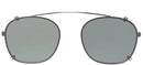 PERSOL UNISEX CLIP-ON SUNGLASSES FRAMES PO3007C-935/9A-GUN/GREEN POLARIZED - Like New