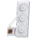 LIAN LI 360 AIO, PRE-INSTALLED 3 X 28MM FAN, SIDE-MOUNTED, HSLCD36SW - WHITE - Like New