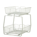 CLOSETMAID 2T-KCPO-1814 18" H X 14" W 2-TIER CABINET PULL-OUT ORGANIZER - WHITE - Like New