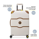 DELSY PARIS CHATELET AIR 2.0 LUGGAGE SPINNER WHEELS CHECKED 28" 1PC - BROWN - Brand New
