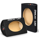 DEEJAY LED 6x9 Speaker Box Enclosures (Pair), Curved Rear Design B01M2C6RII - Brand New