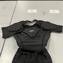 TUOY PADDED TSHIRT COMPRESSION SHORT SLEEVE - SIZE: YOUTH YM - BLACK/GRAY - Brand New