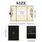 DARUNAXY 70TH BIRTHDAY PARTY DECORATIONS, SIGNATURE GUEST BOOK - BLACK/GOLD - Like New