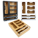 6 in 1 Ziplock bag organizer (Bamboo), foil and plastic roll dispenser - Brand New