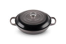 LE CREUSET ENAMELED CAST IRON SIGNATURE BRAISER 3.5 QT. - OYSTER - Like New