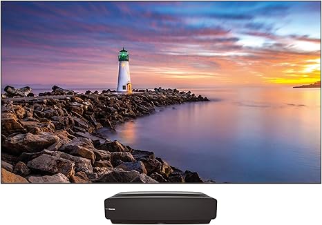 Hisense 120L5F Laser 4K Ultra Short Throw Projector 120” ALR Screen - Black - Like New