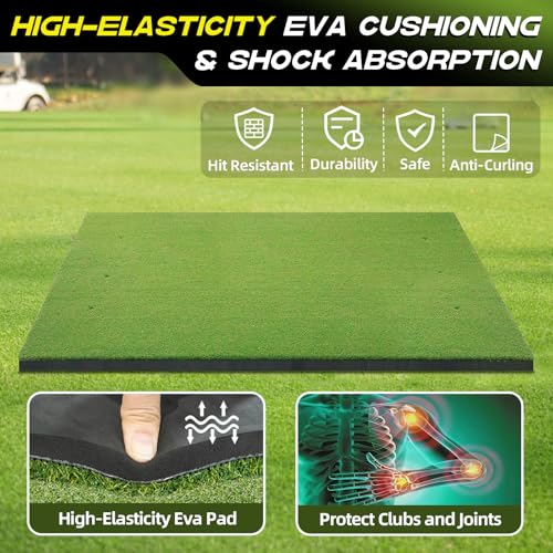 Bltend Golf Mat: 5x4ft & 5x5ft Heavy-Duty Golf Hitting Mats Practice Outdoor - Like New