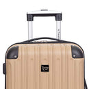 Travelers Club Midtown Hardside 4-Piece Luggage Travel Set, Expandable - Tan - Like New