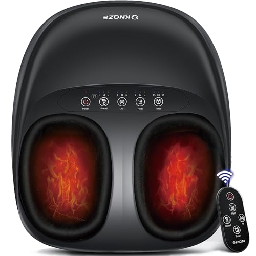 KNQZE FOOT MASSAGER MACHINE HEAT SHIATSU DEEP KNEADING REMOTE - Scratch & Dent