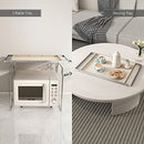Sofinny Microwave Shelf Serving Tray 19.7In Countertop B0BY19G35B - Ivory - Brand New