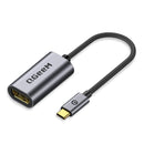 QGEEM USB C TO DISPLAYPORT ADAPTER -THUNDERBOLT 3 - GRAY - Like New