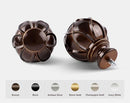KAMANINA Curtain Rods for Windows 72 to 144 Inch, Long Heavy Duty, Bronze - Brand New