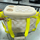 SUN SQUAD™ HARD SIDE COOLER - YELLOW CHECKERED - Like New