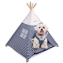 isYoung Pet Tent Bed Pet Teepee House for Cats, Dogs WashableB07FKYCMBF - Navy - Brand New