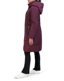 353SD886 COLE HAAN SIGNATURE 2-LAYER DOWN COAT WOMEN-MERLOT-M - Brand New
